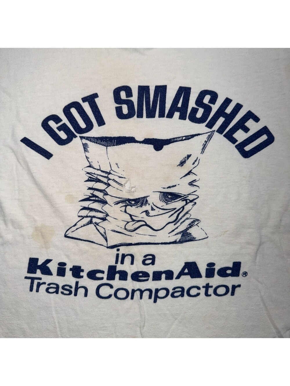 1960s 1970s Ringer VTG T Shirt Kitchen Aid Trash Compactor Pinup Rockabilly RARE - Picture 2 of 10